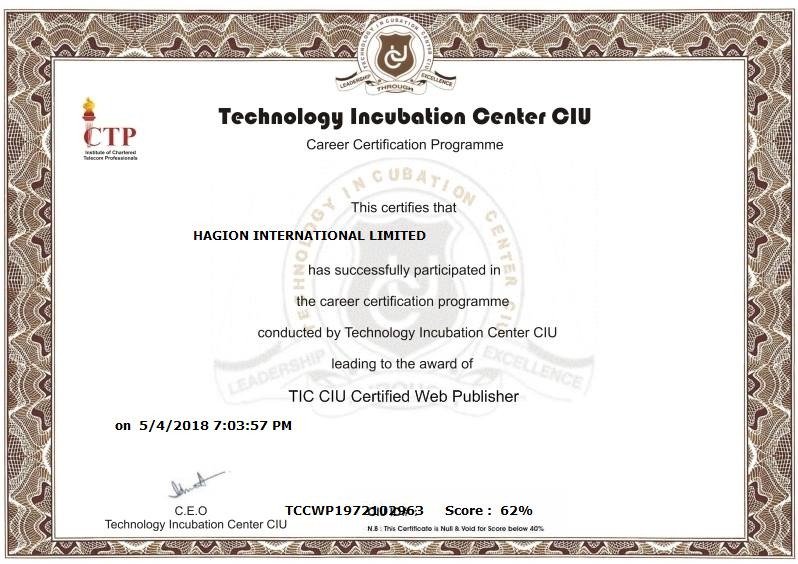 Certification 2